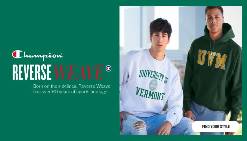 New Champion gear in stock