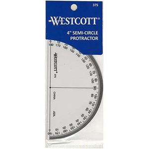 Image of Semi-Circle Protractor 4"