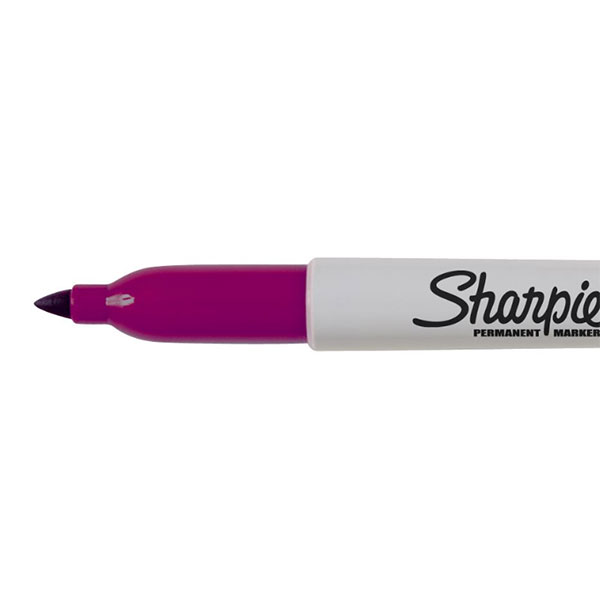  Sharpie Retractable Permanent Marker - Fine Point - Berry  Purple
