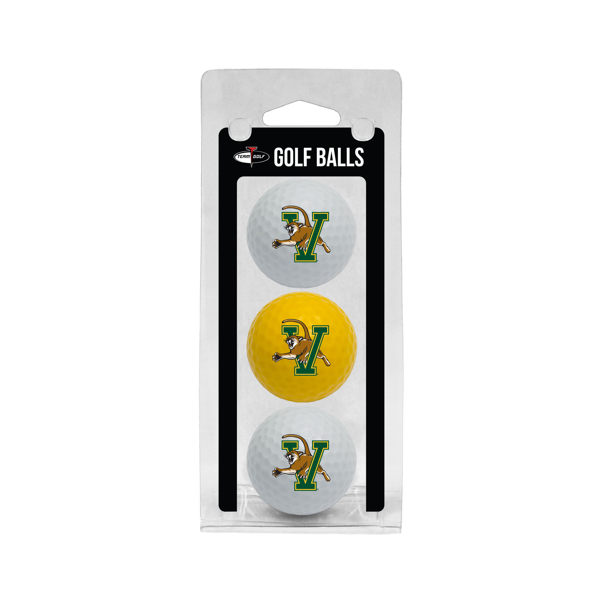 V/Cat Golf Ball 3 Pack (White/Yellow) (SKU 110860001102)