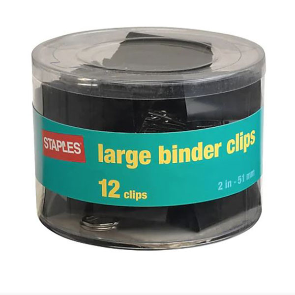 Staples Brand Binder Clips (SKU 107491731264)