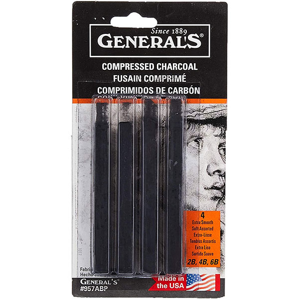 General's Compressed Charcoal Sticks