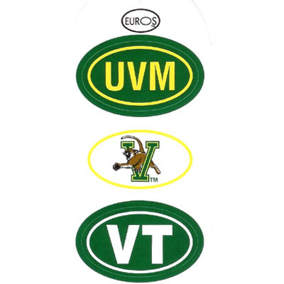 UVM Mini Euro Decal 3 Pack (SKU 114000801085)