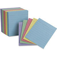 Oxford Half Sized Ruled Index Cards