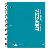NOTEBOOK 3 SUBJECT UNIVERSITY OF VERMONT SPELLOUT