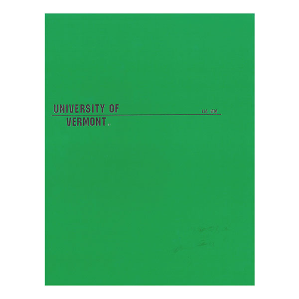 Folder University Of Vermont Spellout (SKU 125969801257)