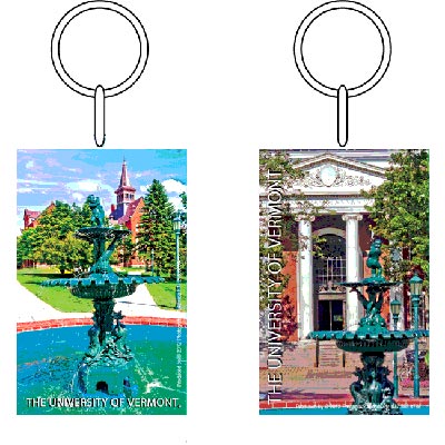 Fountain On The Green Keychain