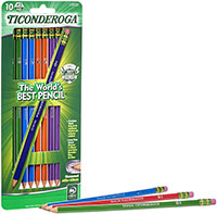 Ticonderoga #2 Assorted Color Pencil 10Pk