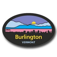 Green Oval VT Vermont Sticker Decal Vinyl vermont oval vt euro oval 