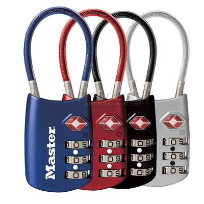 Master T.S.A. Approved Luggage Lock (SKU 123384811275)