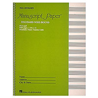 Hal Leonard Manuscript Paper Wirebound Notebook