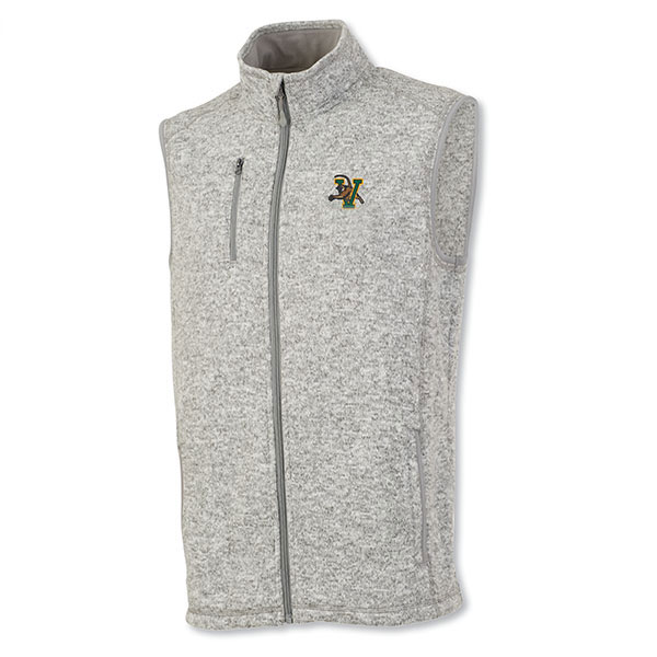 Charles River Men's V/Cat Heathered Sweater Fleece Vest (SKU 124555391059)