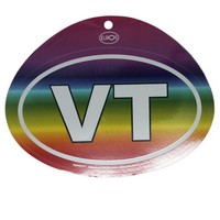 Rainbow VT Oval Euro Decal