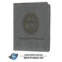 Faux Leather Passport Case Seal/Spellout