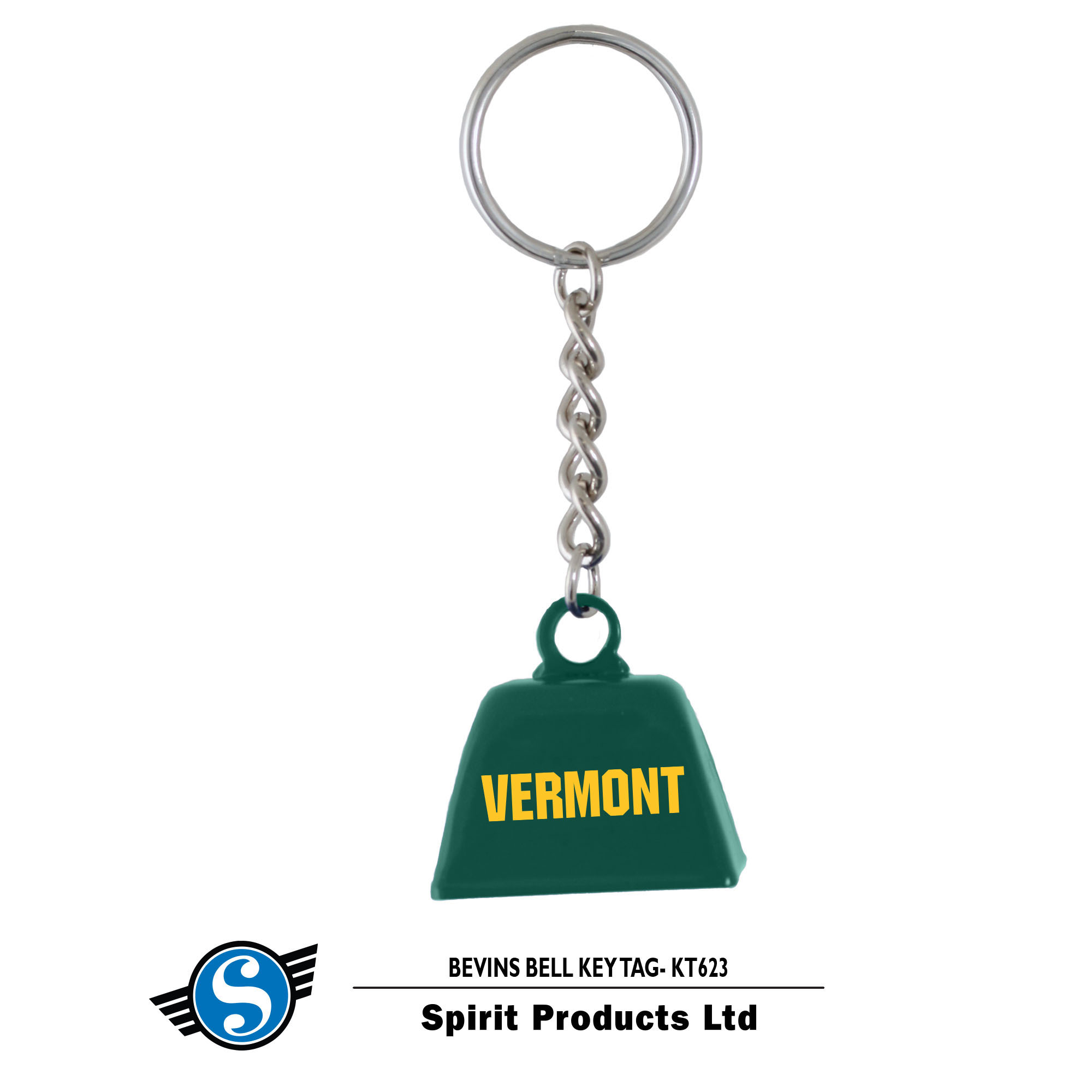 Vermont Bevins Cow Bell Key Tag (SKU 125673861079)