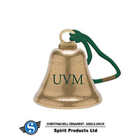 UVM Bevins Cow Bell Ornament