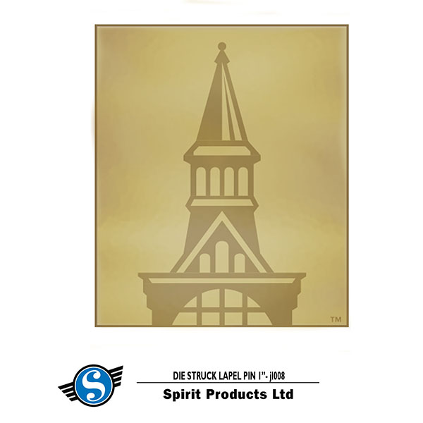 Gold Tower Lapel Pin (SKU 125677061079)