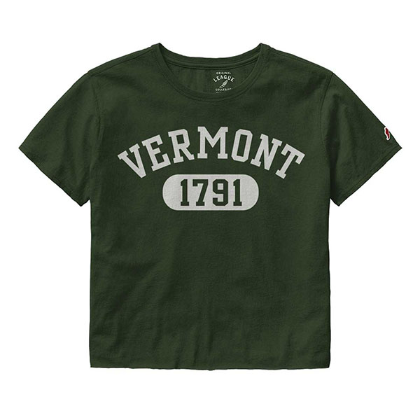 League Arched Vermont Clothesline Cropped Tee