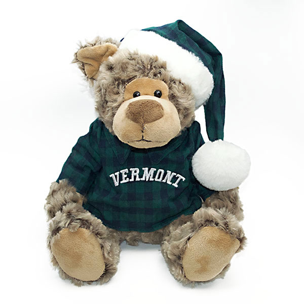 2019 Cozy Bear With Flannel Shirt And Hat | The UVM Bookstore