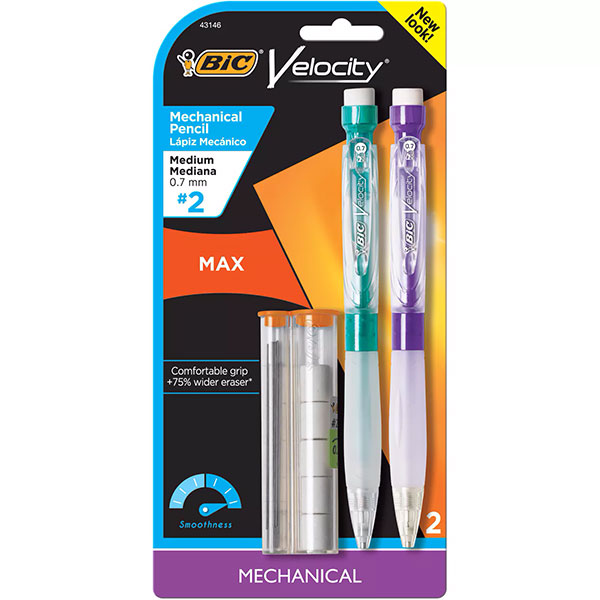Bic Velocity Max Mechanical Pencil 2Pk (SKU 126345901270)