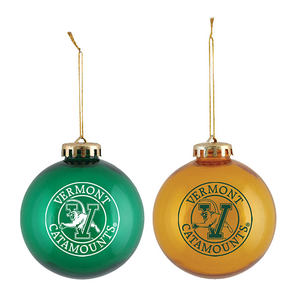 Green & Gold V/Cat Circle Logo Ornament 2-Pack (SKU 126413381176)