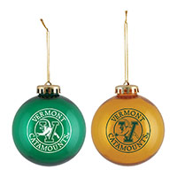 Green & Gold V/Cat Circle Logo Ornament 2-Pack
