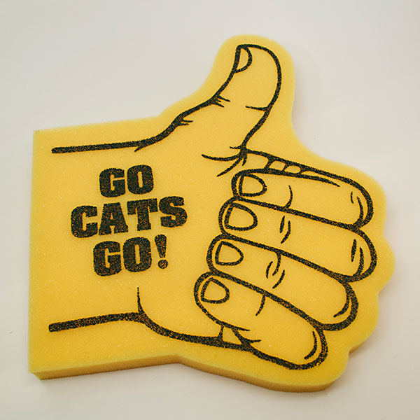 Foam Thumbs-Up GO Cats GO