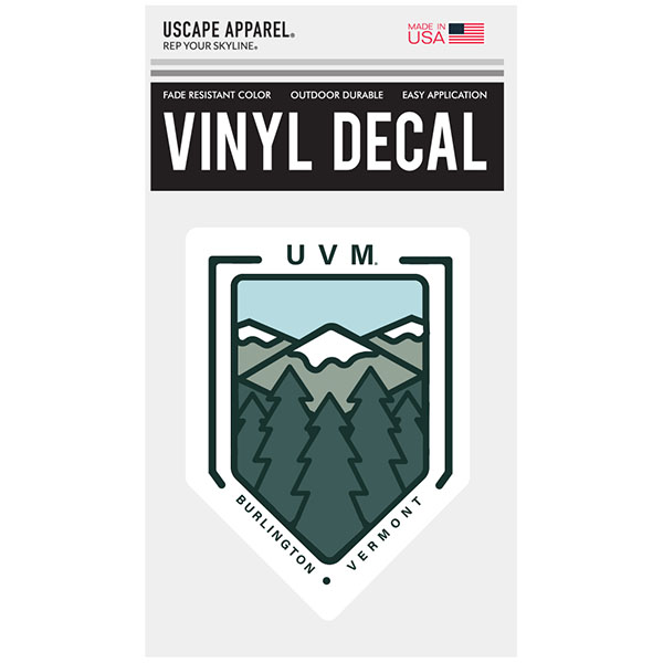 Uscape UVM Geo Mountains Vinyl Decal
