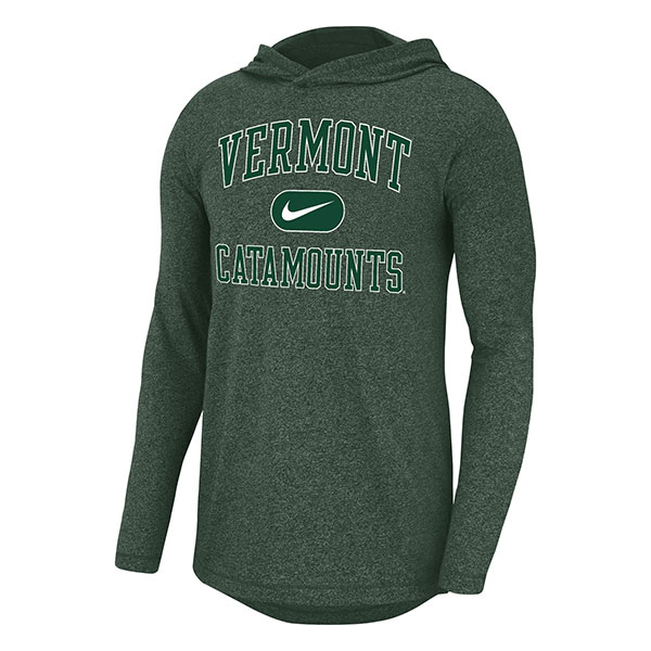 Nike Vermont Catamounts Marled Long Sleeve Hoody The UVM Bookstore