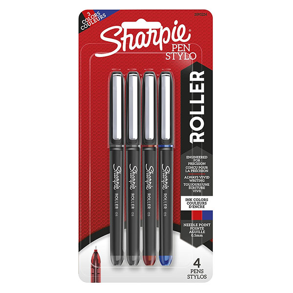 Sharpie Roller Pen 4Pk (SKU 127150081270)