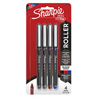 Sharpie Roller Pen 4Pk