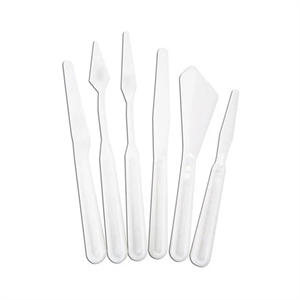 Image of Plastic Palette Knive Set Of 6