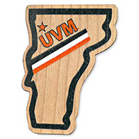 State Of Vermont Wooden Decal