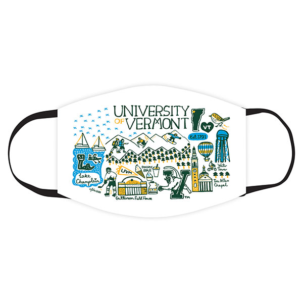   Julia Gash UVM Campus 2-Ply Mask (SKU 127293641092)