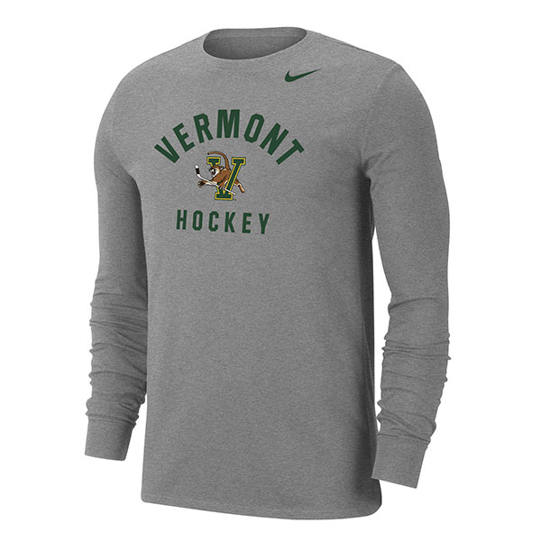 Nike Vermont Hockey V/Cat Dri-Fit Cotton Long Sleeve Tee