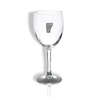 Pewter State Of Vermont Wine Glass