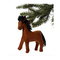 MHF Horse Felt Ornament