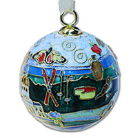 Image of KITTY KELLER VERMONT ICONS CLOISONNE ORNAMENT -  b