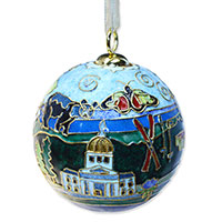 Image of KITTY KELLER VERMONT ICONS CLOISONNE ORNAMENT -  c