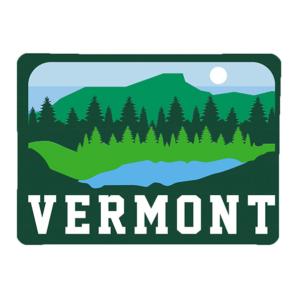 Vermont Camel's Hump Skyline Magnet
