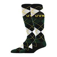 TCK UVM Argyle Mid-Calf Socks