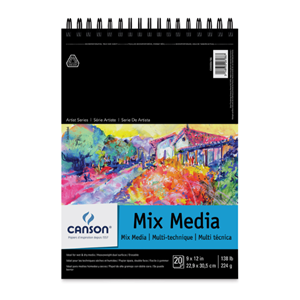 Canson Mixed Media Wb Pad 9X12