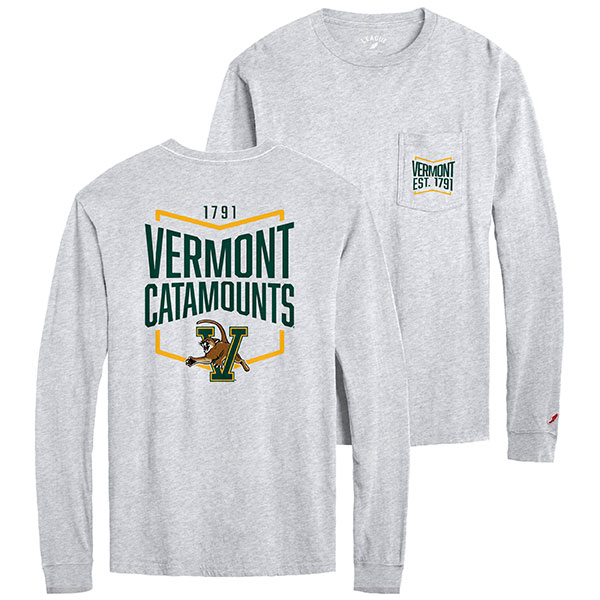 League Vermont Catamounts Long Sleeve Pocket T-Shirt