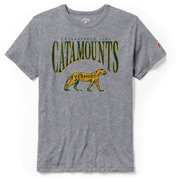 League Vermont Vintage Catamounts Tri-Blend T-Shirt (SKU 128299721067)