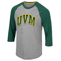 Colosseum UVM Raglan 3/4 Sleeve T-Shirt