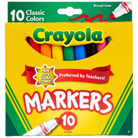 Crayola 10 Pack Broad Line Markers