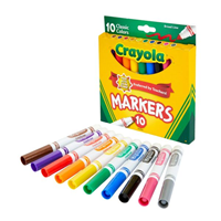 CRAYOLA 10 PACK BROAD LINE MARKERS