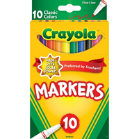 Crayola 10 Pack Fine Line Markers