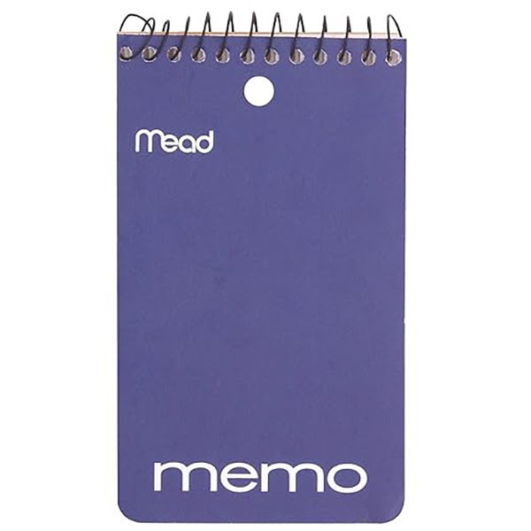Mead Memo Book 3X5 Top Wirebound (SKU 128890441258) Mead Memo Book 3X5 Top Wirebound - main view