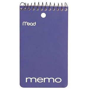 Mead Memo Book 3X5 Top Wirebound - main view